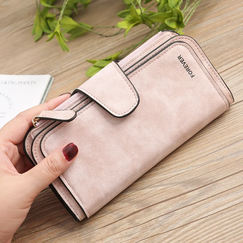 Cross-border Large Capacity Long Women's SuedePUMulti-purpose Women's Wallet Clutch Card Holder High-end Feel