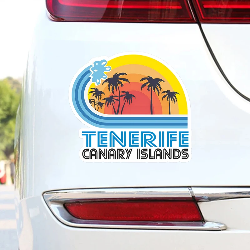 CS12409# Tenerife Spain Waterproof Vinyl Decal Sticker For Cars, Laptops, Walls Windows, Bumper Sticker External Accessories