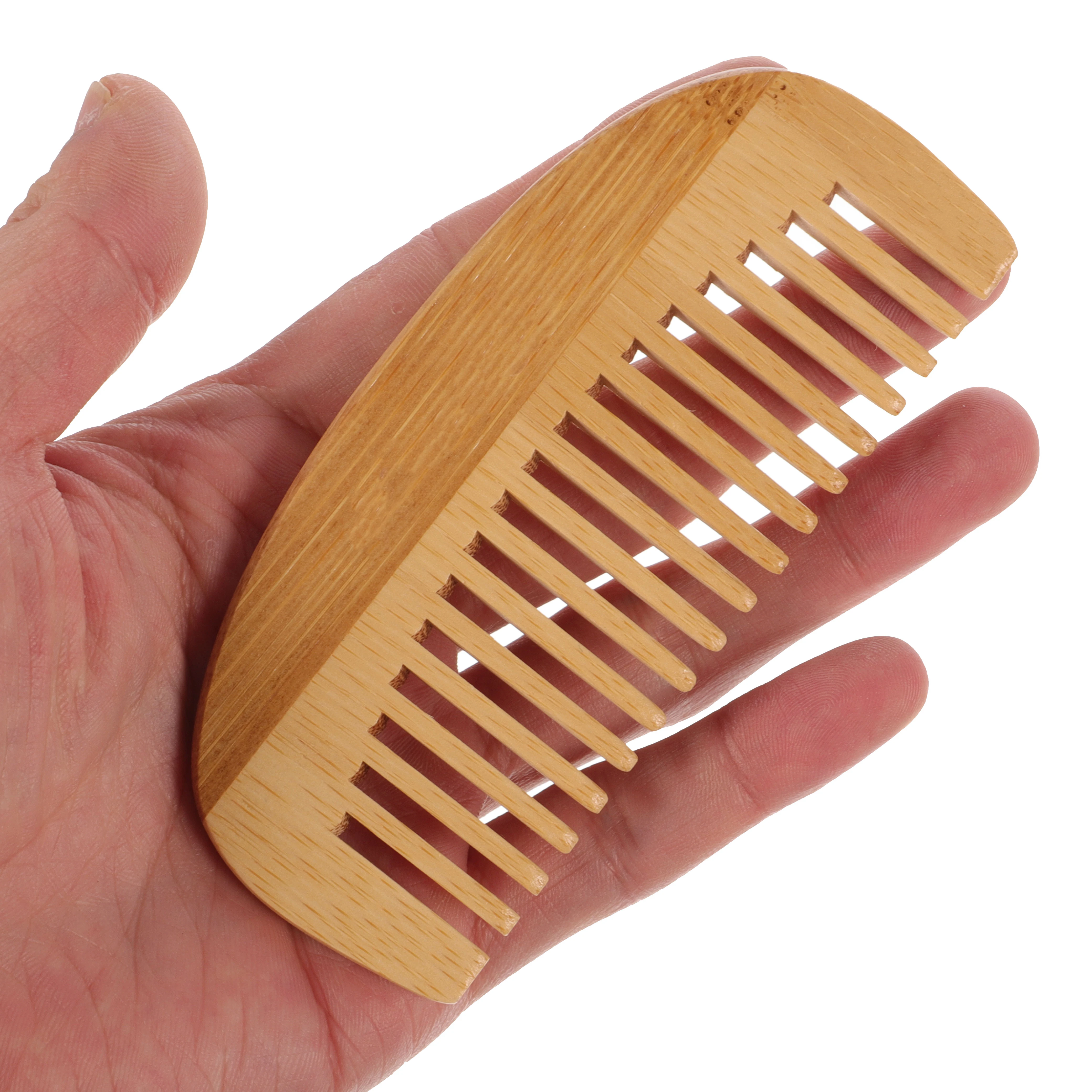 

3Pcs Bamboo Hair Combs Lightweight Portable Hairdressing Combs Wide and Fine Teeth for Barber Shop Home Use Home