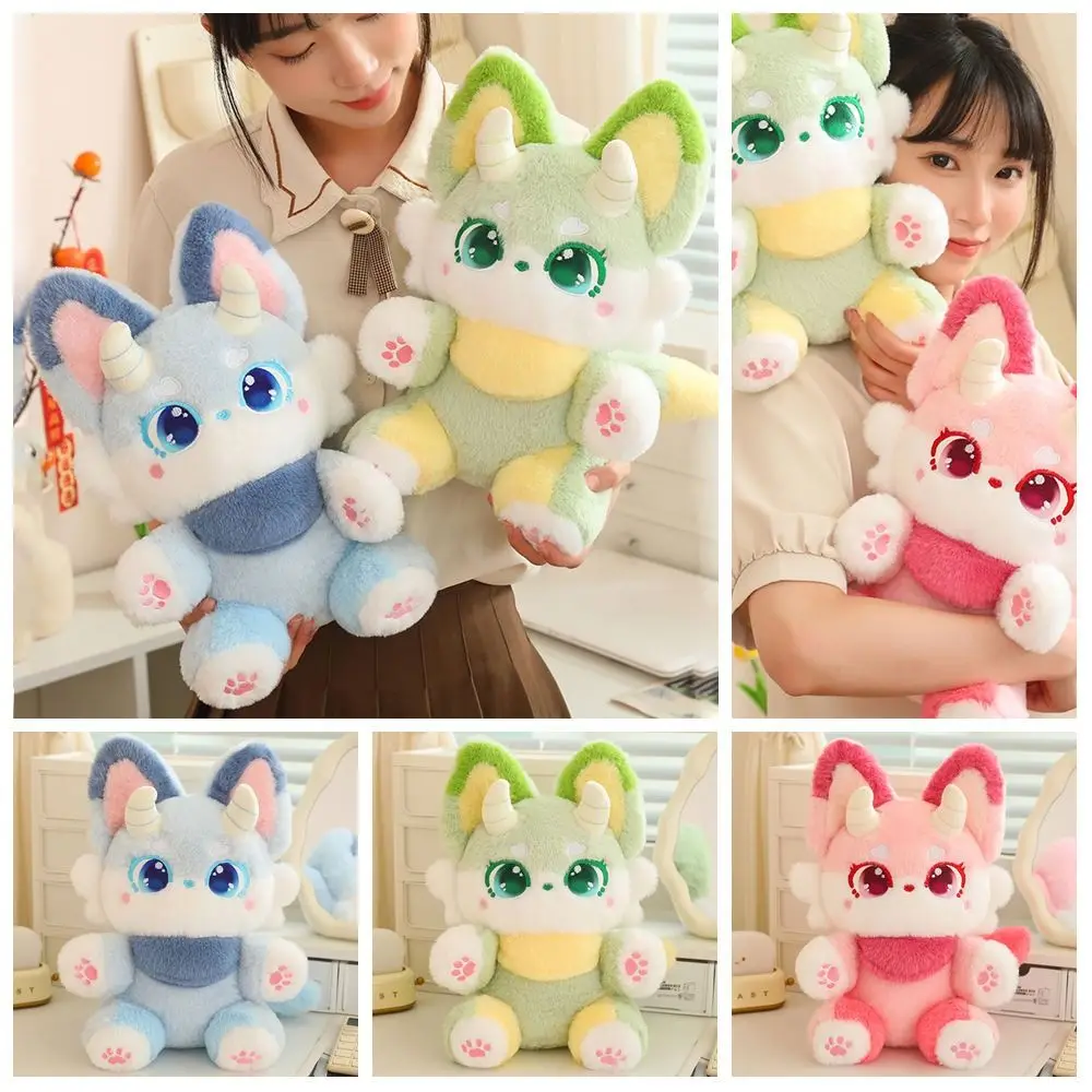 

Кукла-дьявол с большими ушками, маленькое животное, пушистая коллекция, плюшевая игрушка с мультяшными животными, милые мультяшные плюшевые куклы для мальчиков и девочек