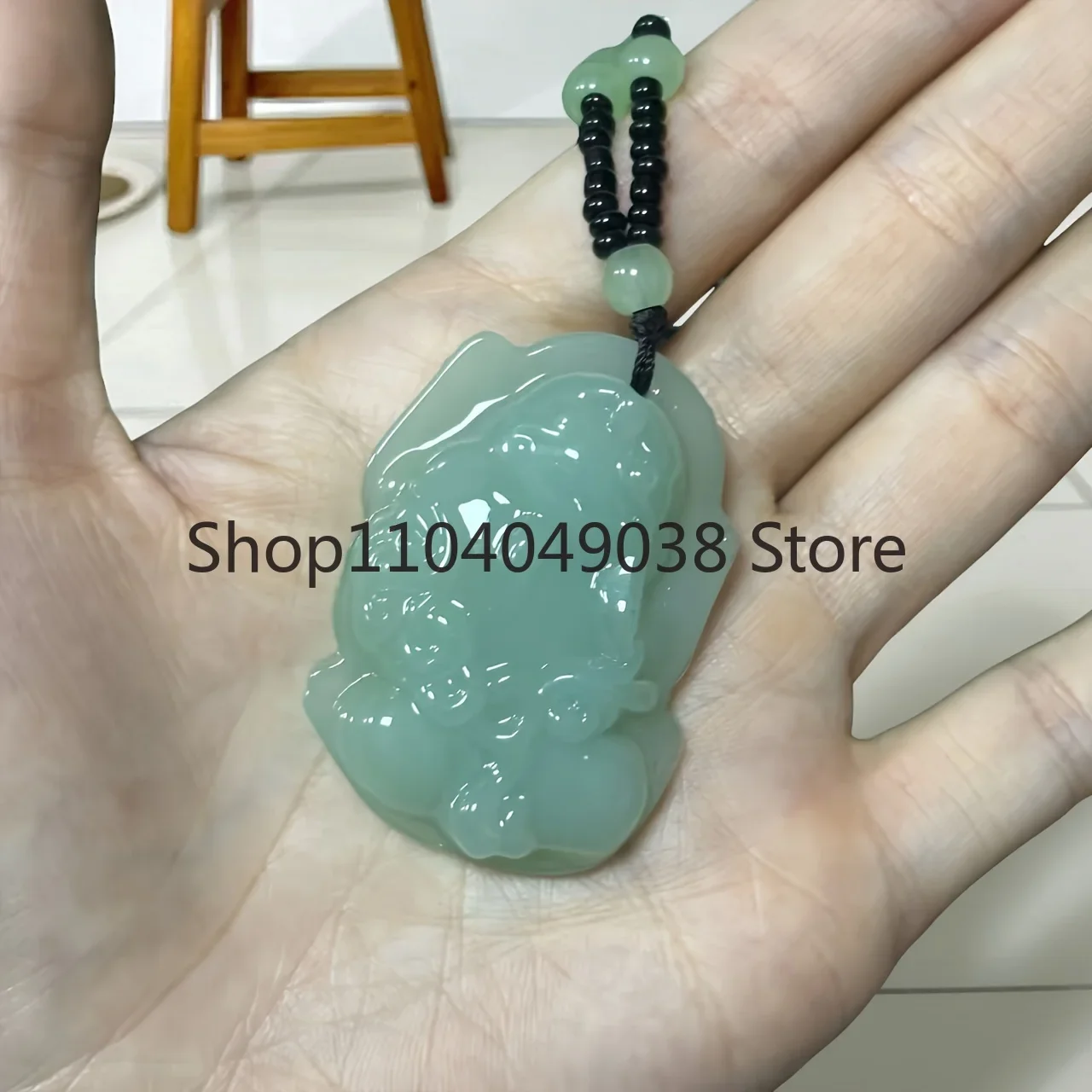 Vintage Handmade Carved Pixiu Sweater Chain Women's Pendant Accessories Men's and Women's Ethnic Style Patterns Christmas Gifts