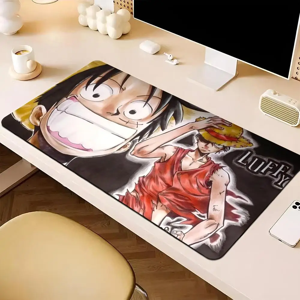 O-ONE PIECE Monkey D. Luffy Roronoa Zoro Plating Anime   Mouse Pad Waterproof Mat Natural Rubber Desk Rug PC Desk Mats Design