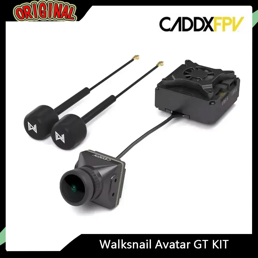 

Walksnail Avatar GT KIT - Gyroflow Supported, 5.8G 2W VTX (5.725-5.850GHz)&Avatar HD Pro 1080P Camera for FPV Racing Drone Parts