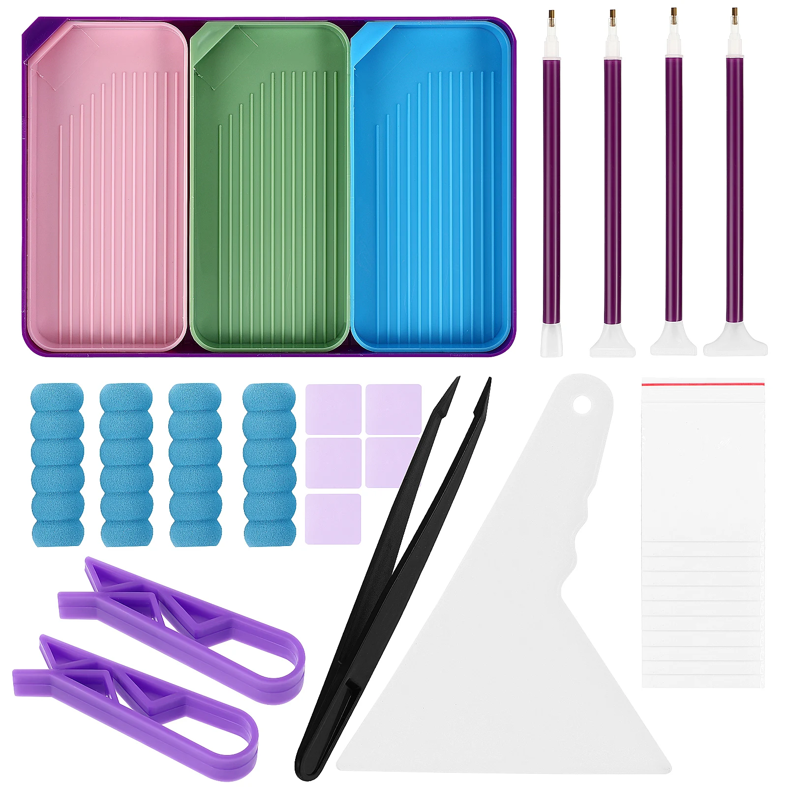

Tool Bead Sorting Tray Rhinestone Container Organizer Plate Dotting Pen Storage Plates Art Kits Accessories