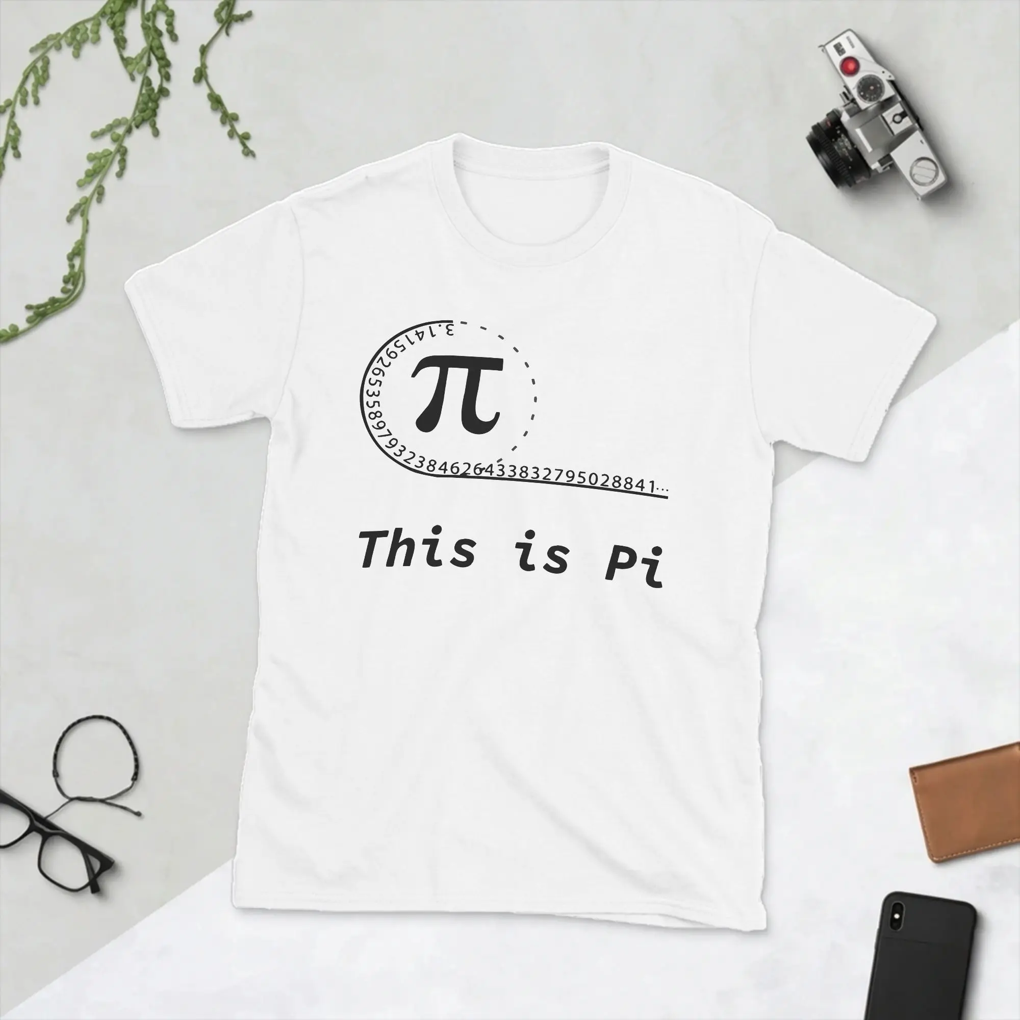 Pi Number T Shirt Men's  100% Cotton T-Shirts Round Collar Math Pie Mathematics School Student Geek Tees Short Sleeve Clothes