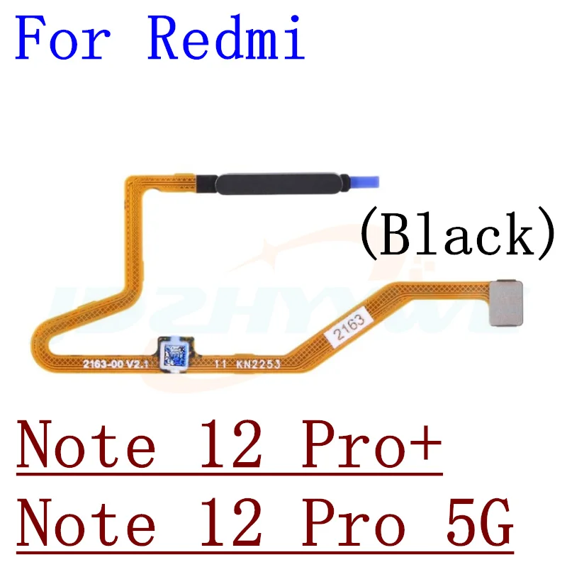 For Xiaomi Redmi Note 12 Pro 12S 12pro 4G 5G Fingerprint Sensor Scanner Touch ID Connect Motherboard home button Flex