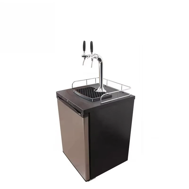 Digital Display Double Taps China Beer Dispenser Kegerator Beer Cooler Keg