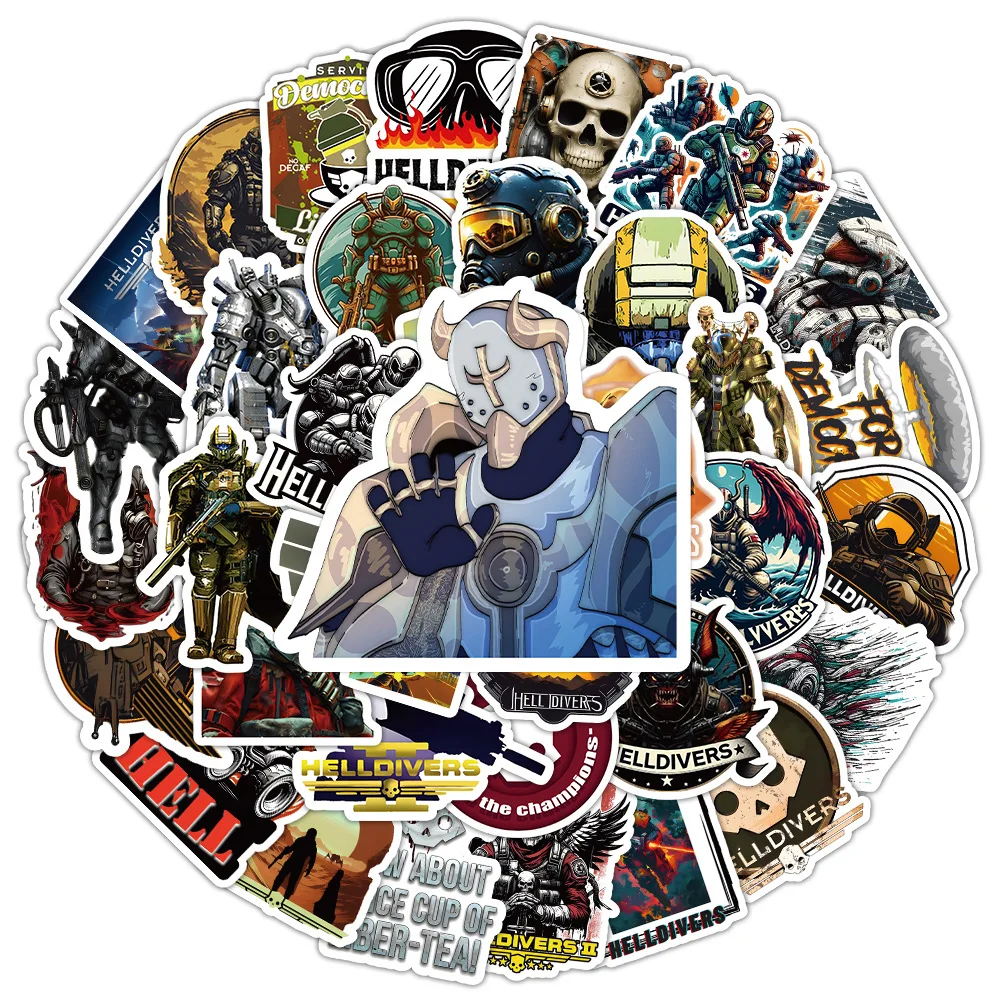 10/53Pcs Cartoon Game ULTRAKILL Sticker Waterproof Sticker Personalized Decoration Hand Account Skateboard Helmet Sticker