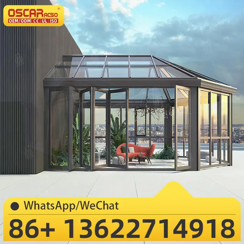 

High Quality Enclosed Porch Conservatory Aluminum Sunroom For Year Round Use In Backyards And Patios sunroom