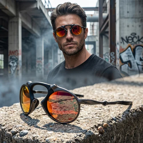 Imagen 2 del producto Gafas de Sol X-METAL Hip Hop, Modernas, Unisex, Montura de Aleación de Zinc, para Exteriores
