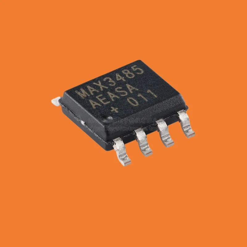 10pcs/original MAX3485AEASA+T SOIC-8 20Mbps and limited swing rate RS-485/422 transceiver chip