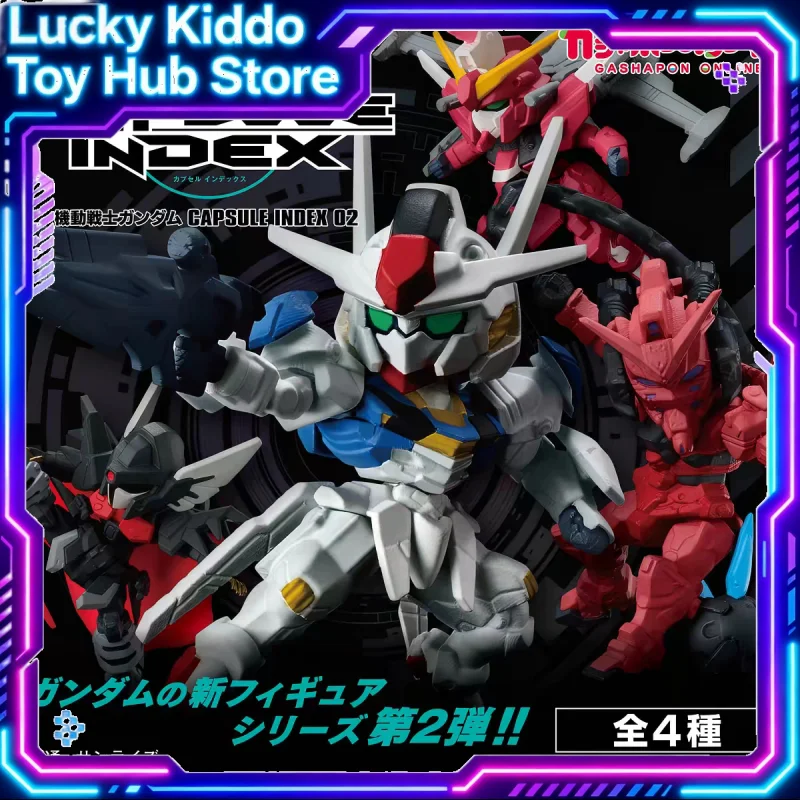 Figura de acción coleccionable Bandai Mobile Suit Gundam Index 02, adorno de exhibición de escritorio para coleccionistas de anime adultos