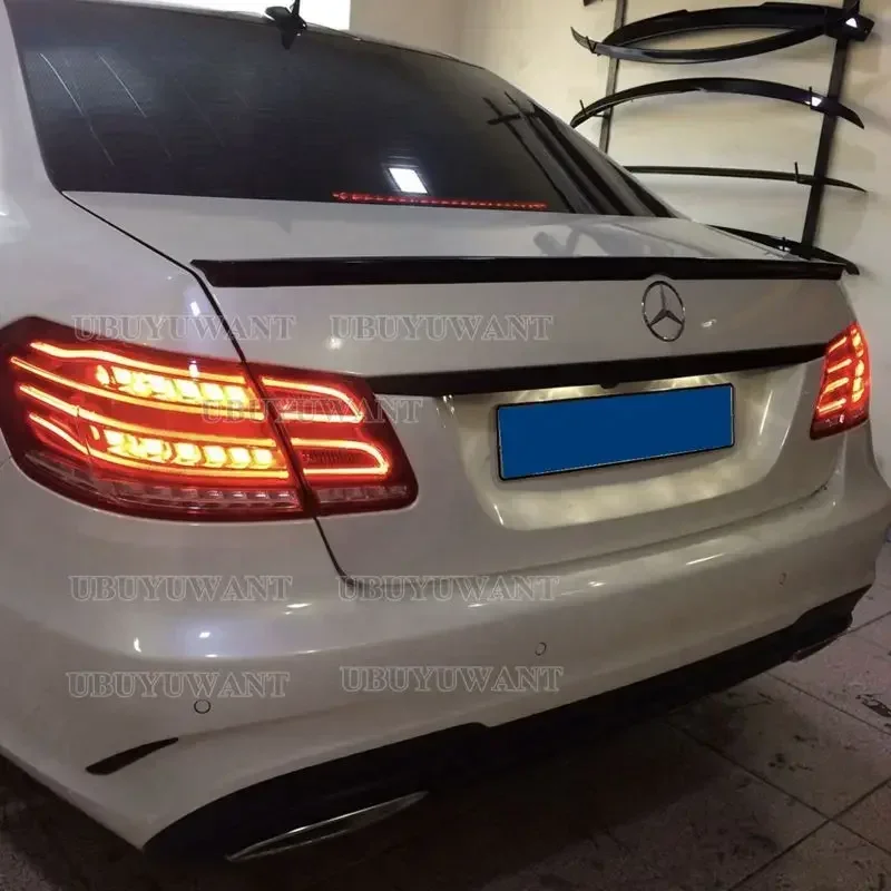 For Benz W212 2008-2013 Car Rear Trunk Wing ABS Material Refit Accessories Spoiler E Class view 6