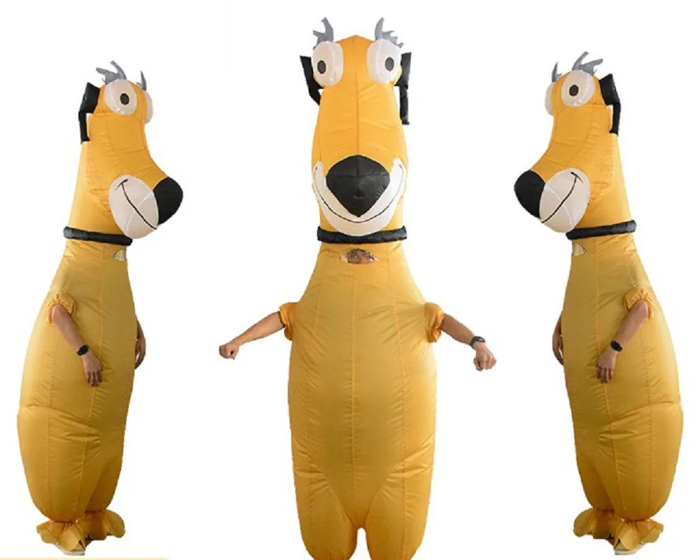 

Halloween Inflatable Doll Costume Yellow Dog Holiday Performance Props Christmas Costumes Inflatable Costumes