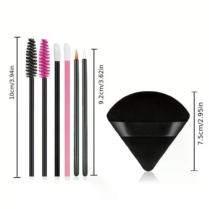 ชุดแปรงแต่งหน้า 228 ชิ้น พร้อมกล่องเก็บ - แปรงมาสคาร่า แปรงปัดขนตา ชุดของขวัญ ของขวัญวันแม่