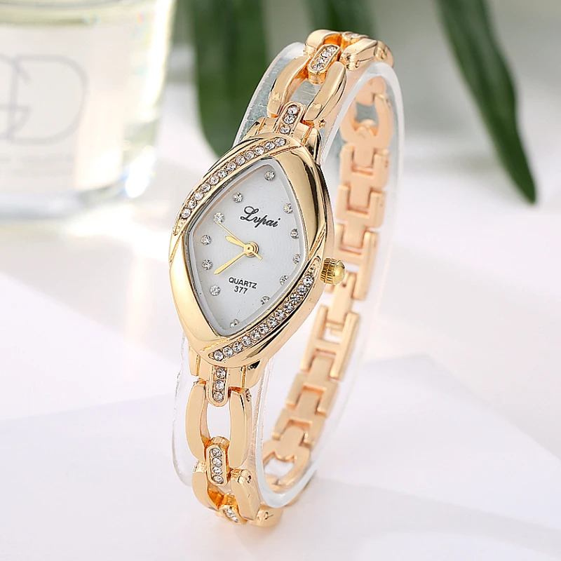 Модные золотые часы, роскошные часы-браслет со стразами для женщин, элегантные женские кварцевые наручные часы, простые женские Relogio Feminino