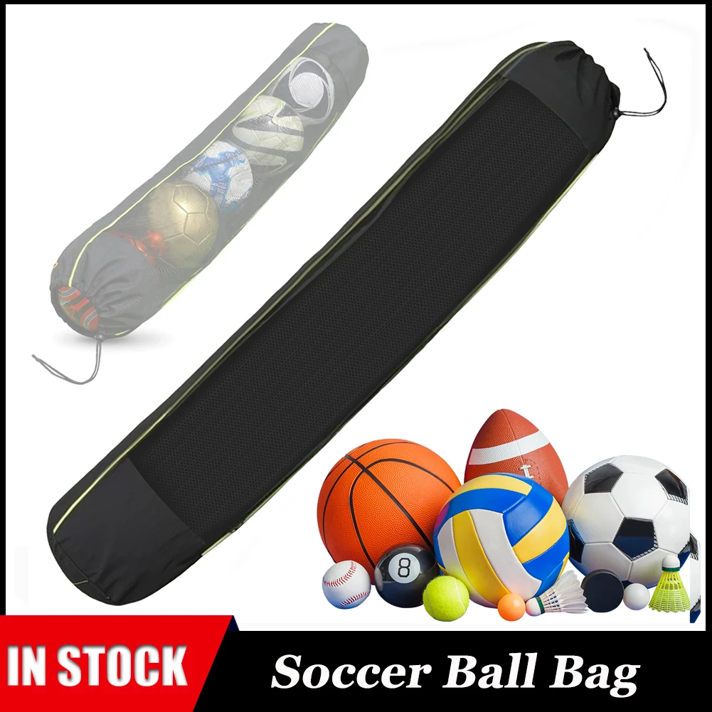 

New Mesh Bag Extra Large Drawstring Basketball Storage Bag Single Strap Soccer Ball Volleyball Football Net Pack Gym Bags