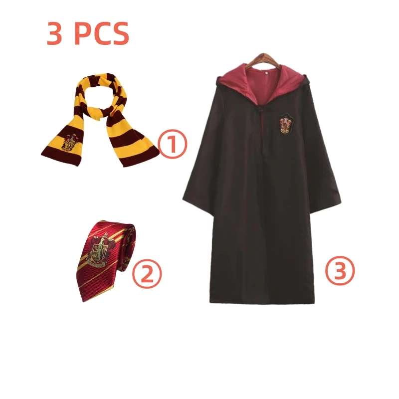 Men's and women's school uniform cape set umbledore Malfoy Voldemort Magical Wand Movie Harried Hogwarts School cosplay costume