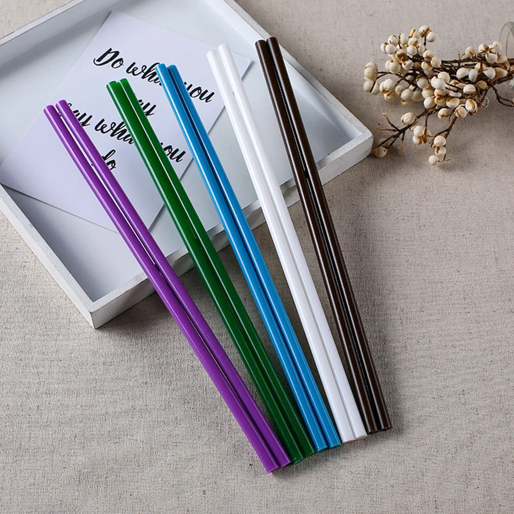 

100Pcs Colorful Glue Sticks with Glitter DIY Hot Melt Sticks for School Projects Home Decor Crafting on Glass Ceramic Wood