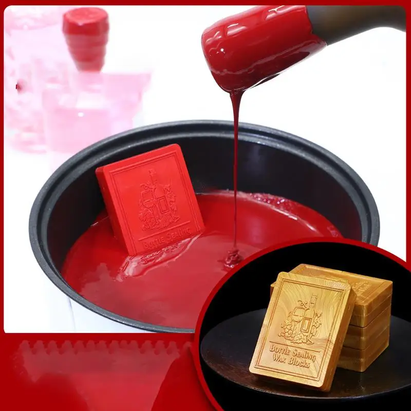 45g Wine Bottle Sealing Wax Blocks Resilient And Versatile Bottling Wax For Red Wine Beer Liquor Bottle Sealing wax preservation