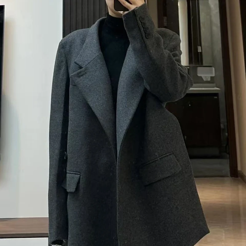 سترة نسائية بياقة واقفة وجيوب بأزرار غير متماثلة وأكمام طويلة سترة أنيقة في مكان العمل سترة Trafizaran #4