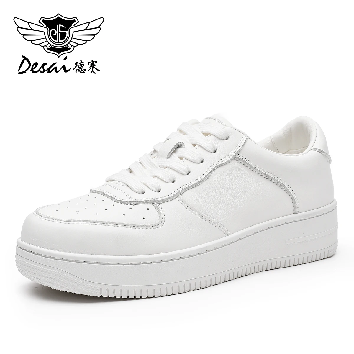 DESAI Classic Air Design Full Grain Genuine Leather Casual Men Women Shoes Brand White Sports Sneakers Boots New Arrival Fashion