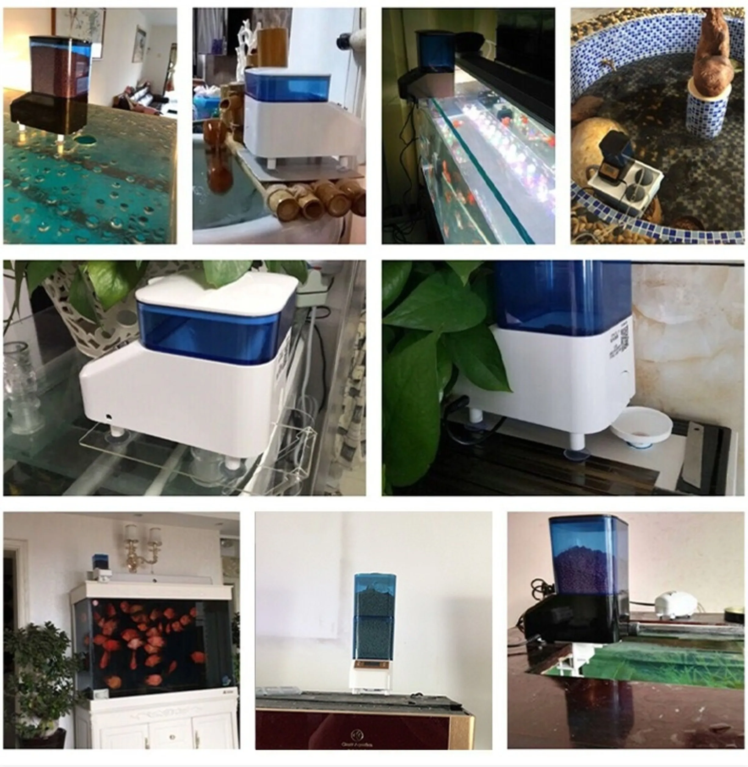 EVNICE Automatic fish feeder/specialized for medium and large fish tanks/timed and precise feeding/0.4L/1L/2L large capacity