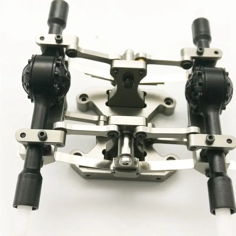ABYB Metal Balance Chassis Board Seesaw Kit for WPL B16 B36 1/16 RC Car Upgrade Parts Modified Accessories,Black