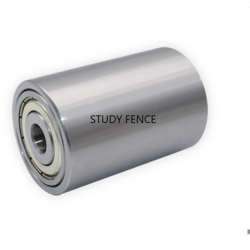 1 قطعة عجلة معدنية مزدوجة تحمل 50x80 مللي متر المنسوجة حزام الرملي آلة ناقل عجلة مسطحة بكرة المهمل عجلة إكسسوارات الأجزاء الداخلية للكمبيوتر