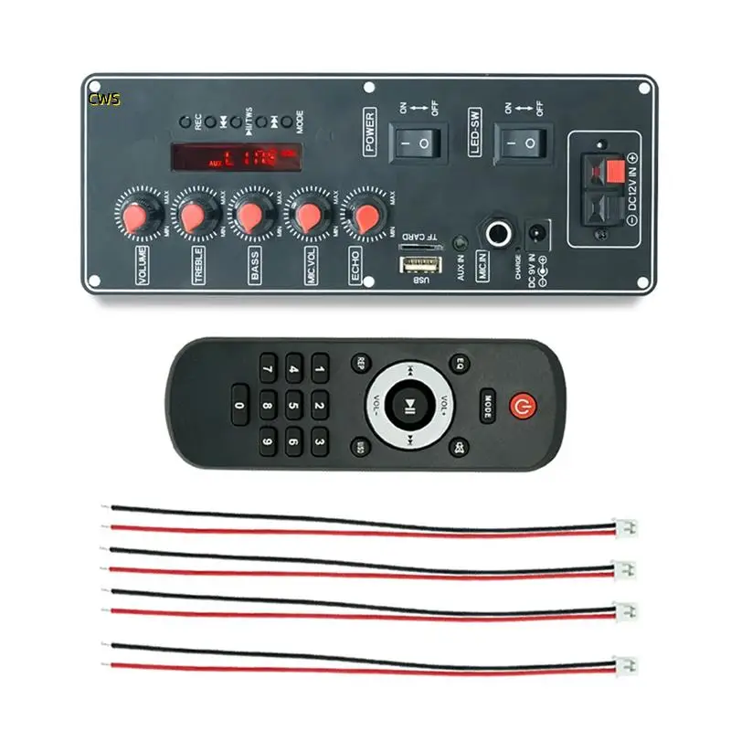 لوحة فك تشفير MP3 مع مقبض تعديل ثلاثي وباس يدعم MP3/WMA/WAV/Flac/Ape وحدة استقبال الصوت سهلة التشغيل