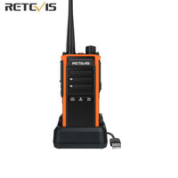 Retevis C65B Walkie Talkies IP67 Waterproof 5W Long Range Communication Two Way Radio VOX Fast Charging Type-C Radio for Camping