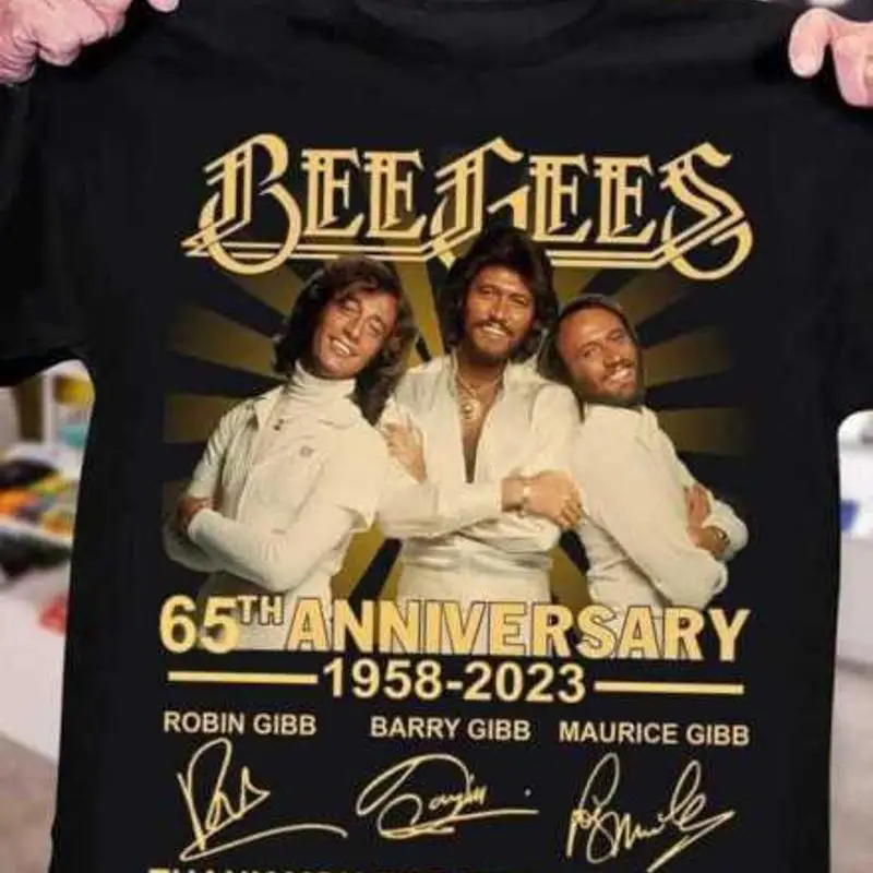 Футболка Bee Gees на 65-летие 1958 2023 Signatures Tour S 5XL RE65