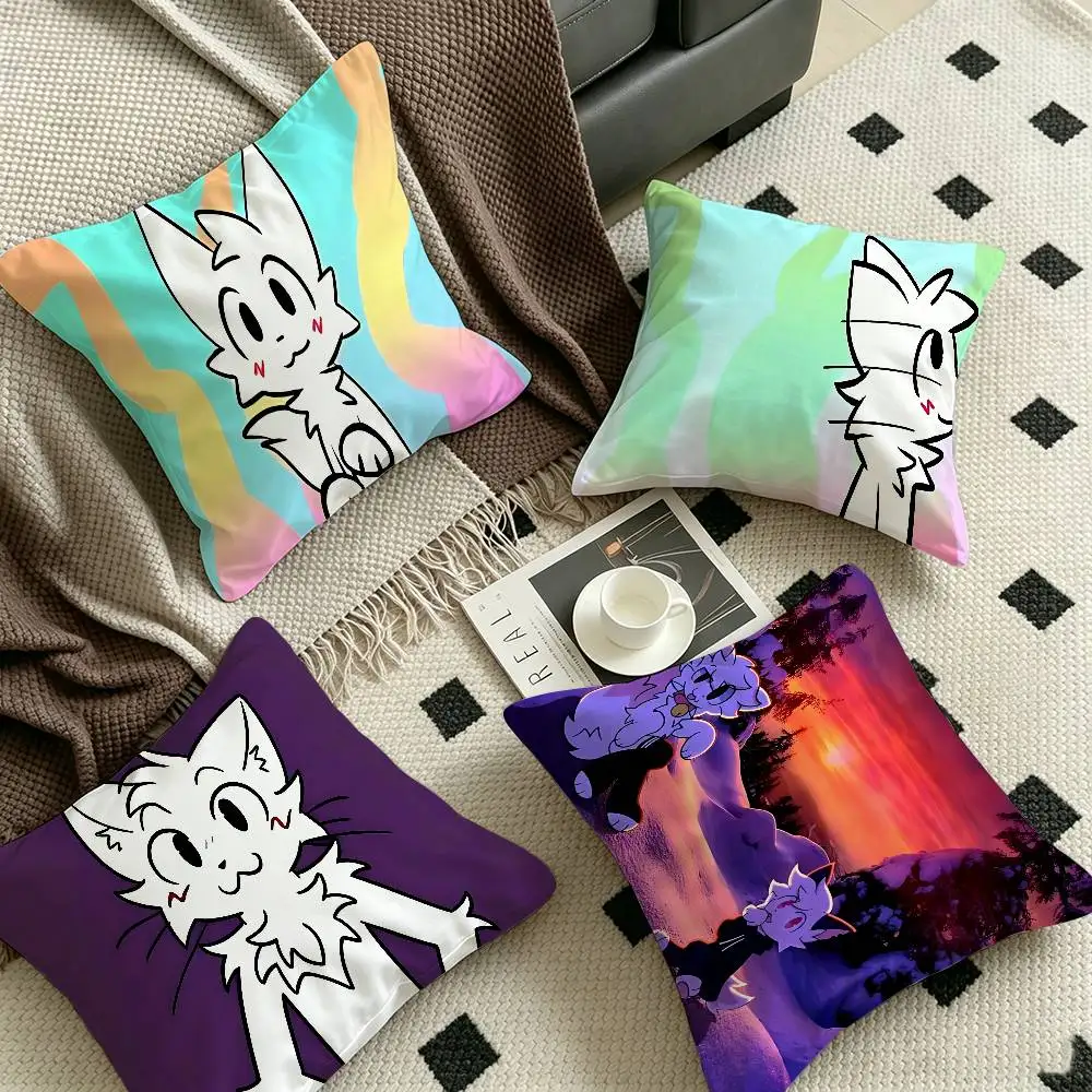 Boykisser Silly Cat Lucky Dragon pillow cover sofa cushion cover home room decoration children gift