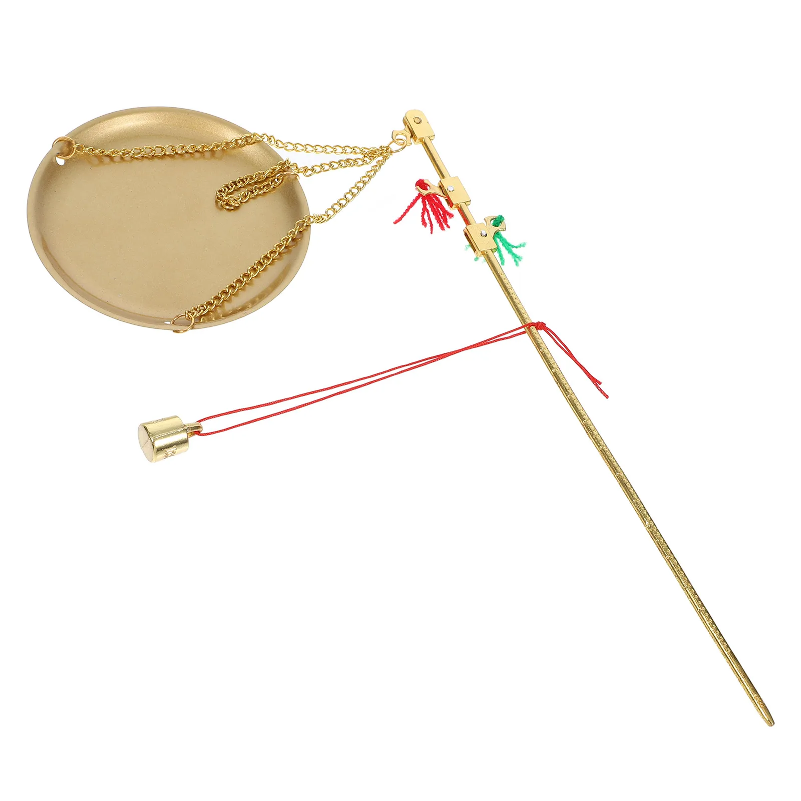 

1 set Handheld Chinese Medicine Tea Leaf Dried Fruit Jewelry Weighing Scale Portable Small Metal Scales For Home Use Retro Style