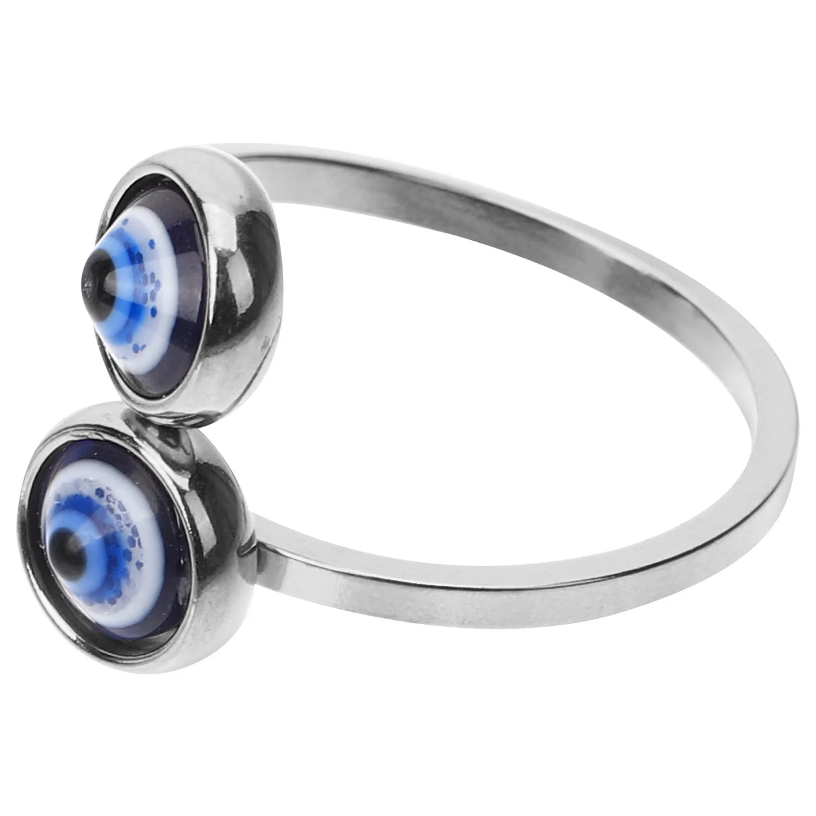 Demon Eye Ring Vergulde Ringen Evil voor Dames Sieraden Verstelbare Wrap Roestvrij Staal