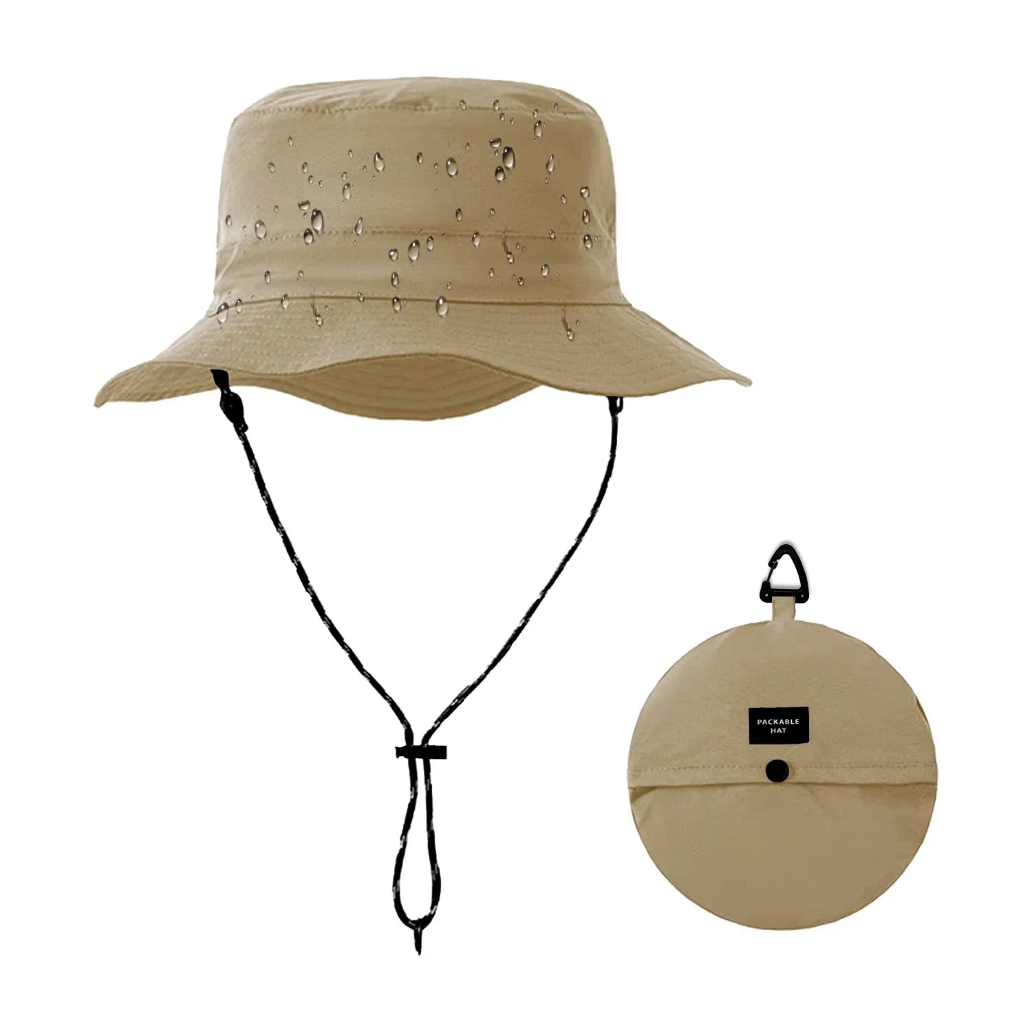 Tragbarer, wasserdichter, schnell trocknender Sonnenhut, Fischer, Unisex, Outdoor, Sommer, Anti-UV-Schutz, Camping, Wandern, Kappe, Panama-Eimerhut – Detail 12