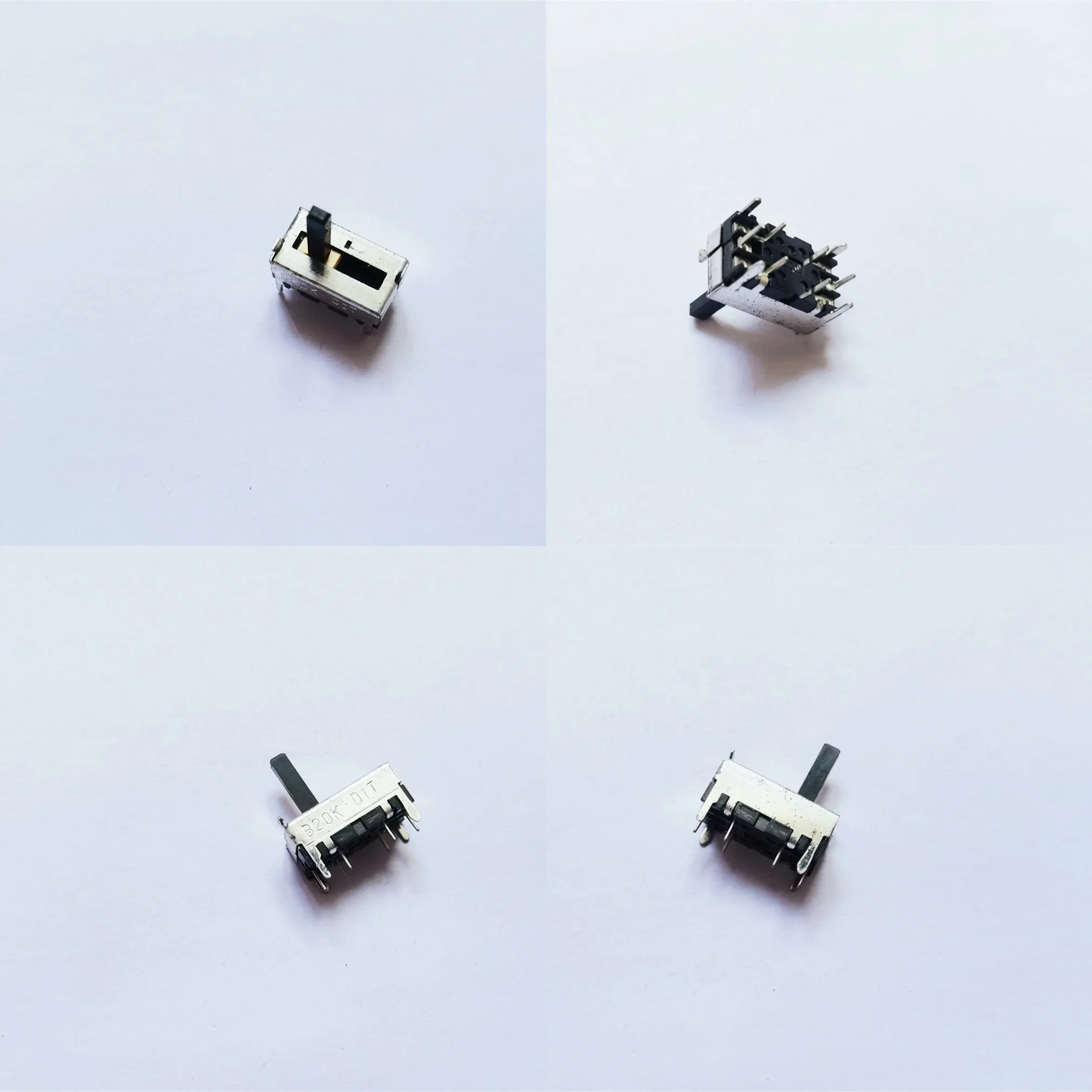 Original new 100% SV105G B20K 1.7cm straight sliding pusher double potentiometer with midpoint (SWITCH)