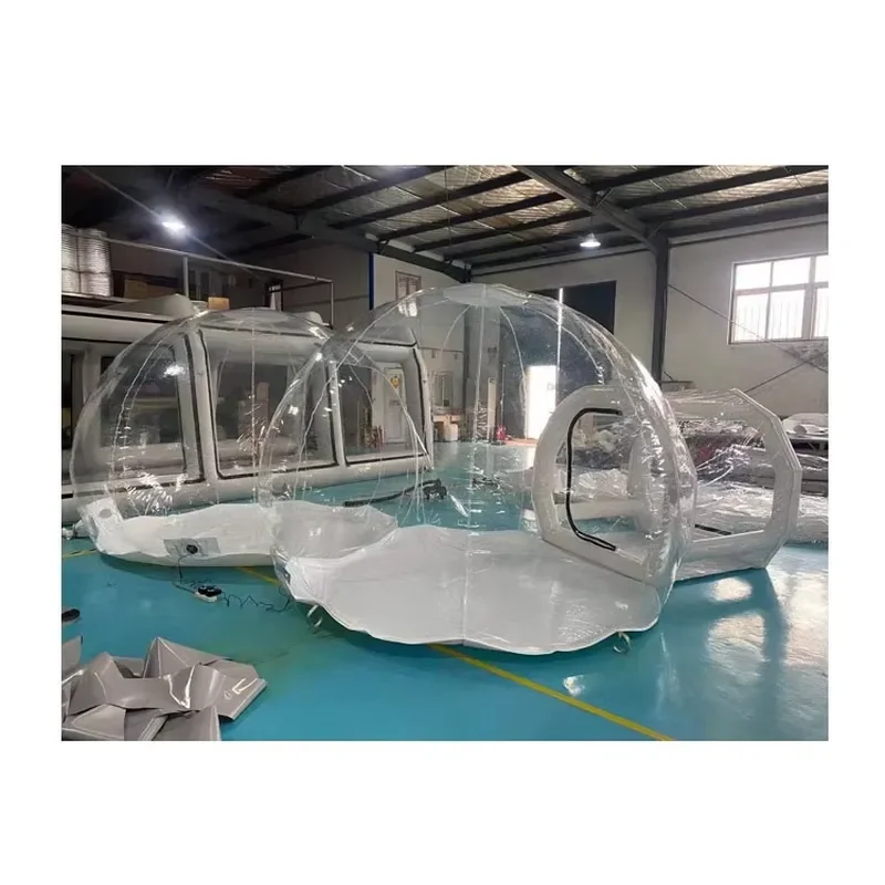 Transparent Inflatable Bubble Tent for Family Outdoor Camping Portable Air Dome Shelter Waterproof Clear Igloo House for