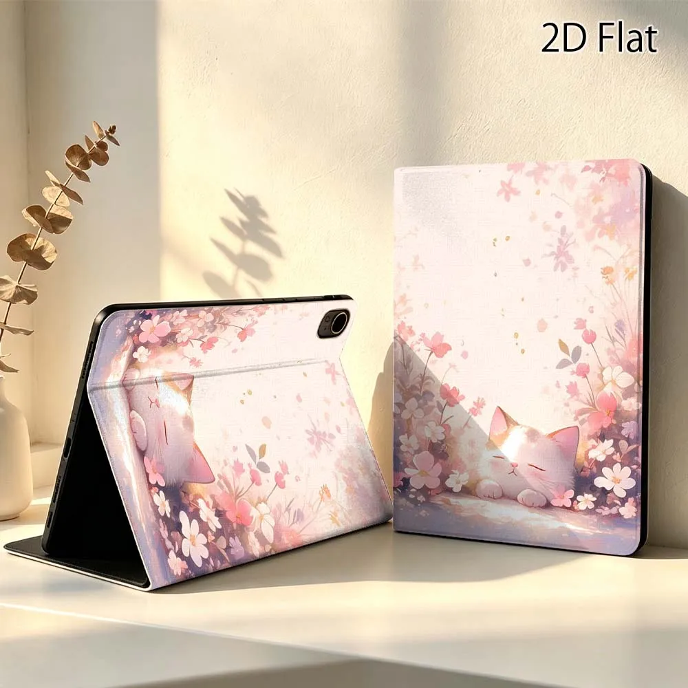 Cartoon Kitten Sunset Bed Popular For Huawei MediaPad MatePad Pro Air 10.8 T5 T10S M3 M6 M5 C5e SE 11 11.5 Inch Tablet Case