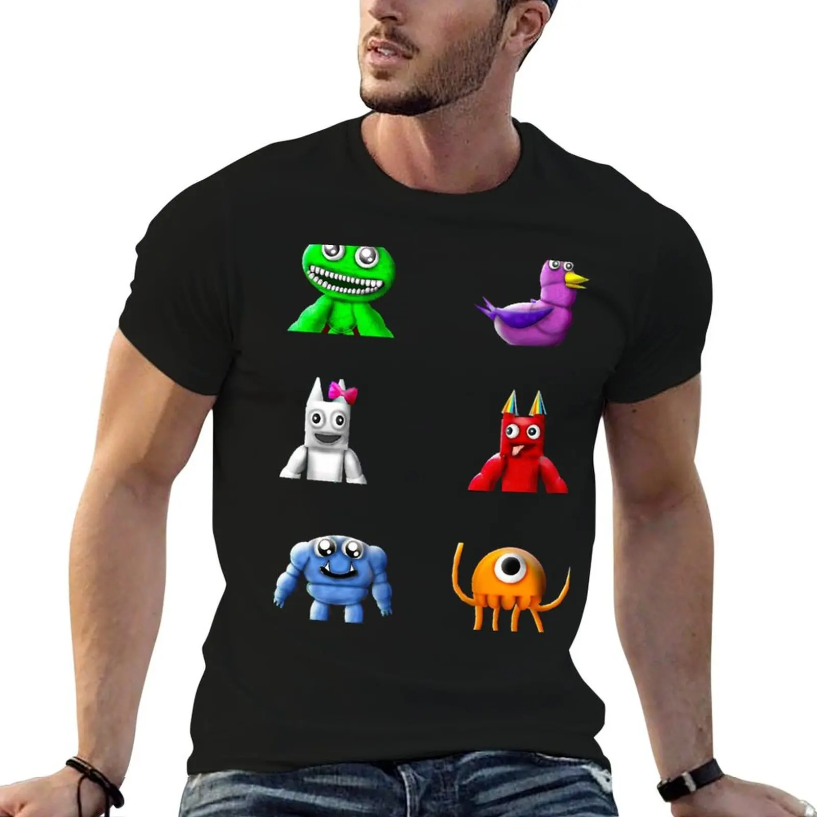 garten of banban garten banban banbanpack banban Active T-Shirt funny shirt cotton Funny t-shirt mens t shirts top quality