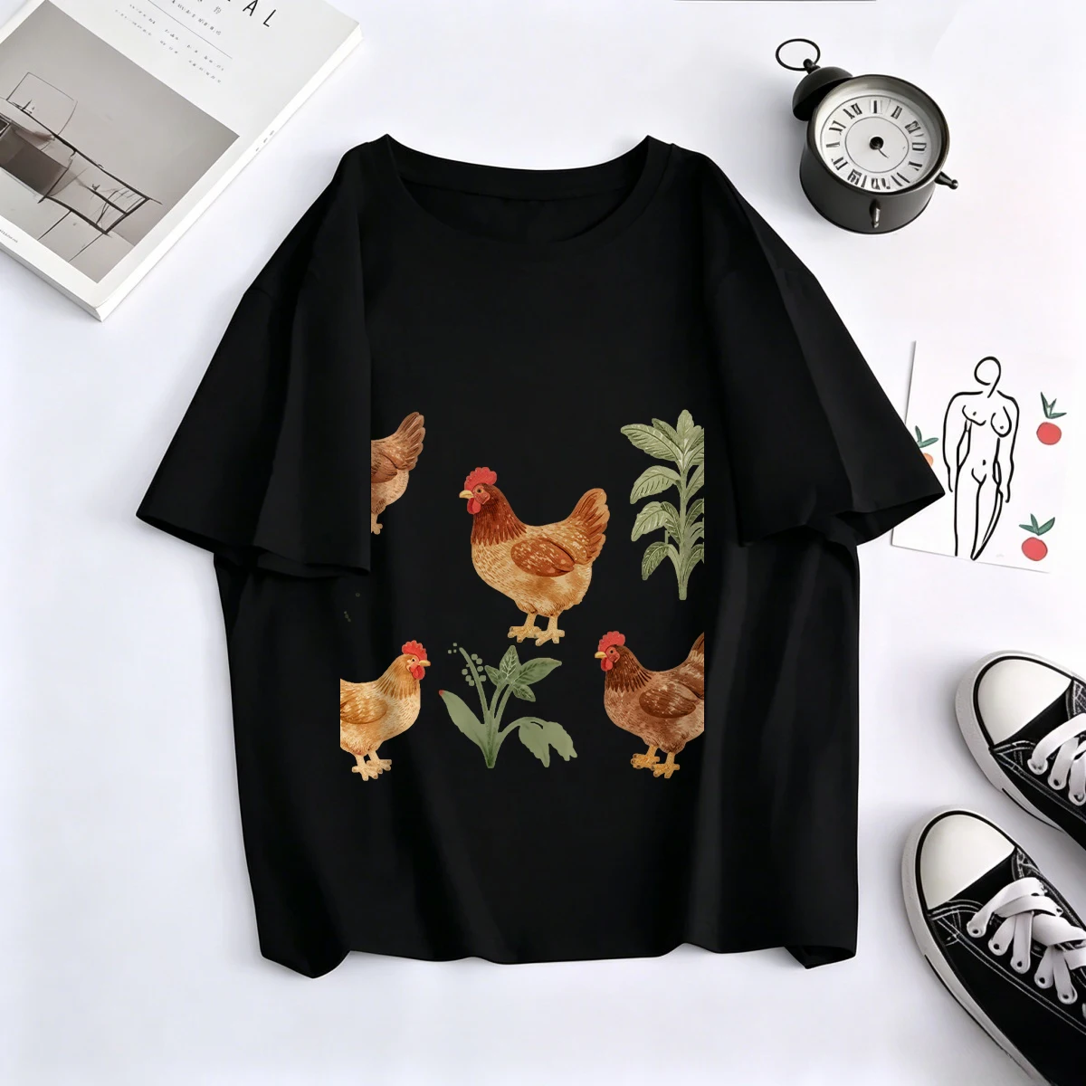 Summer Clothing Guide - T-shirts Jungle Dichtgroen Katoen Tropische Kraag