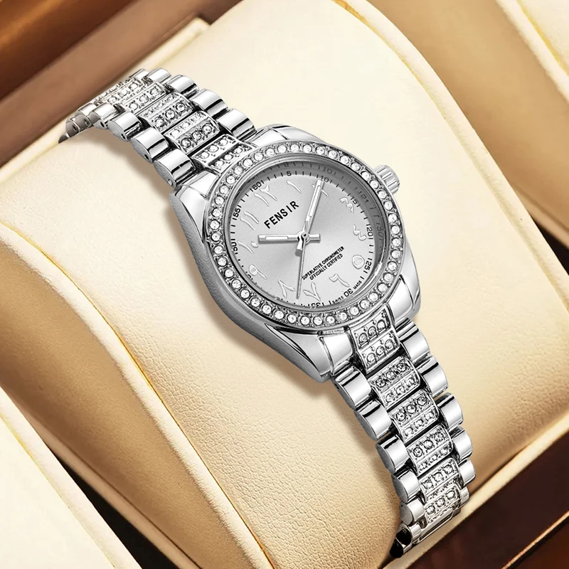 

Luxury Women's Watch, Waterproof Watch for Women, Niche Light Luxury Diamond-Encrusted Watch for Women, High-Value Hot-Selling Model, Creative Design, Personalized Fashion Accessory, Best-Selling Watch for Female Students, Trendy European, American, Japan
