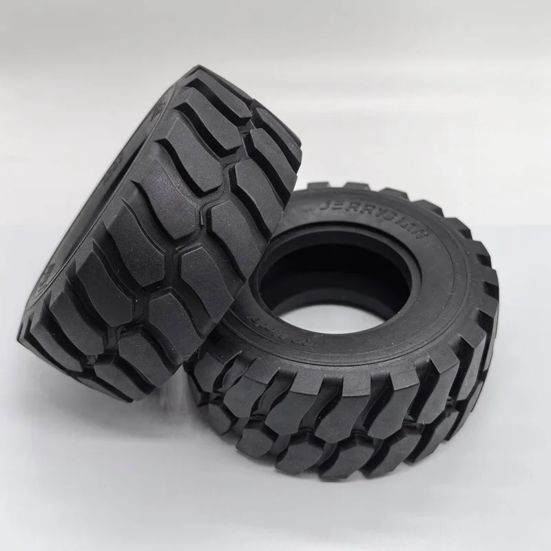 1 Pair LESU Diameter 45MM Height Wheel Rubber Tyres 110Mm for Remote Control Toys 1/15 Hydraulic Loader RC Car Accessories