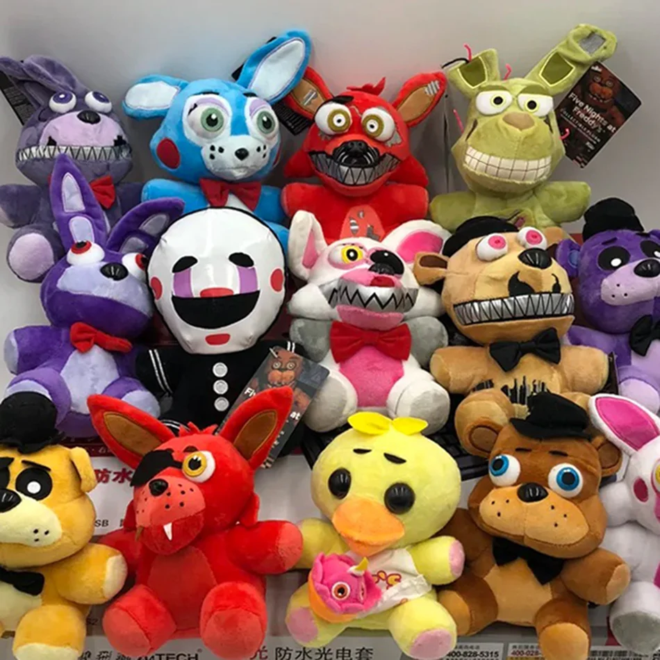 1Pcs Five Night At Freddy Fnaf Cute Plush Toys Game Doll Bonnie Bear Foxy Cartoon Stuffed Dolls Freddy Toy Gift