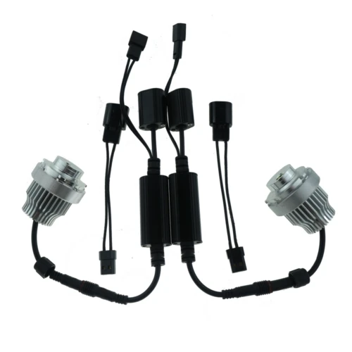 2x LED Angel Eyes 80W Halo Rings Headlight Bulbs For BMW E60 E61 LCI 2007-2010