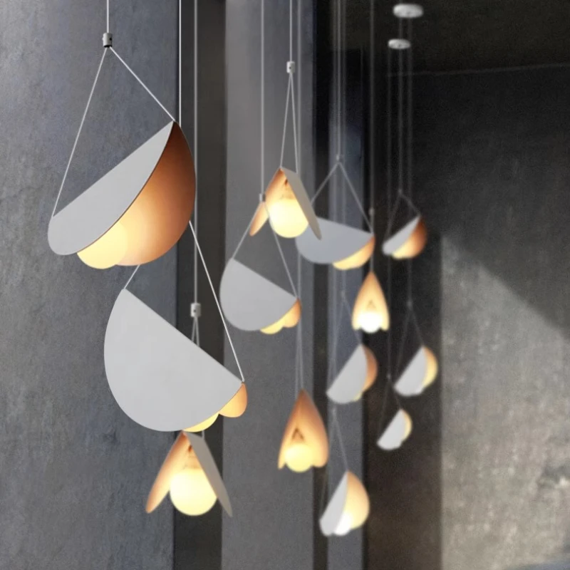 ضوء قلادة فني لغرفة الطعام مقهى غرفة نوم الإبداعية ما بعد الحداثة الحد الأدنى معلقة قلادة مصباح ديكور داخلي