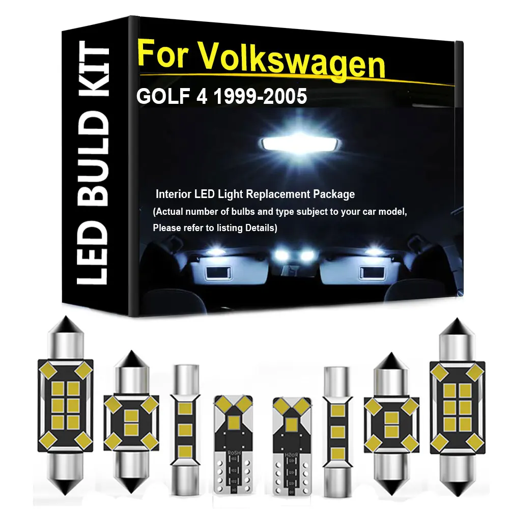 Car Interior Light LED For Volkswagen GOLF 4 Hatchback Cabriolet Estate Station Wagon 1999-2005 Canbus