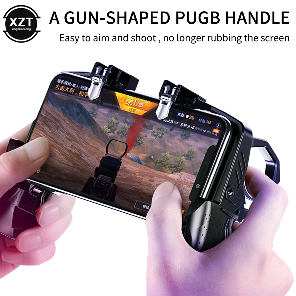 K21 Multifunctional Gamepad Physical Assistance For PUGB Mobile Game Shooter Trigger Fire Button For Ios Android Phone