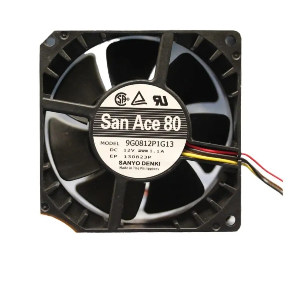 

8cm Fan for SANYO 8038 80mm 12V 1.1A Dual Ball Bearing Cooling Fan, 4-Wire 80x80x38mm PC, Servers & Electronics