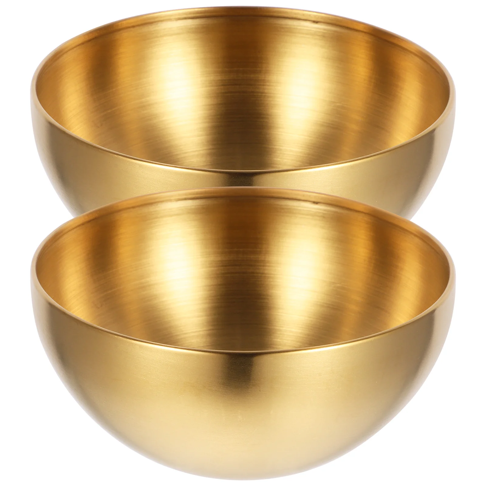 

2 Pcs Stainless Steel Snack Bowl Fruit Storage Baby Eating Cereal No Burrs Food Simple Home